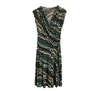 Soprano Sleeveless Geometric Print Dress Size S(4-6
